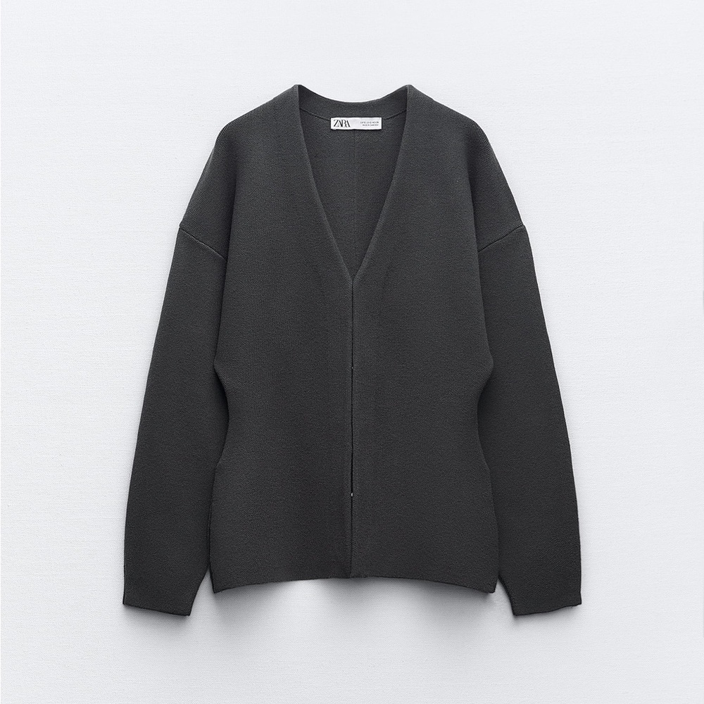 Zara Wide Sleeve Knit Cardigan - L